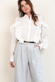 Little Soho |  Thin leather belt Mandy | black | Picture 3