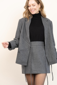Second Female |  Lined wool mix blazer Milea | grey | Picture 8