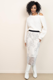 Second Female |  Lace midi skirt Wila | natural | Picture 3