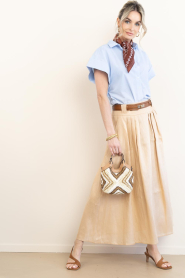 Little Soho |  Thin leather belt Mandy | camel | Picture 2