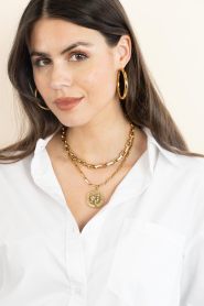 Little Soho :  Earrings Lilly Large | gold - img2