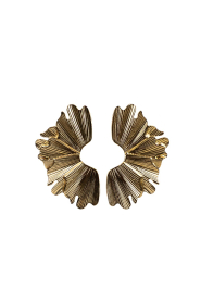 Little Soho |  Earrings Leaf | gold | Picture 1