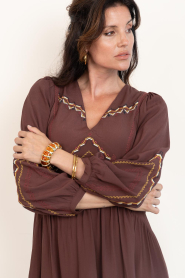 Little Soho |  Ombre bracelet Katja | brown | Picture 2