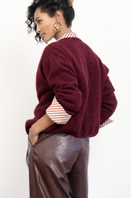 American Vintage |  Alpaca cardigan Vitow | burgundy | Picture 8