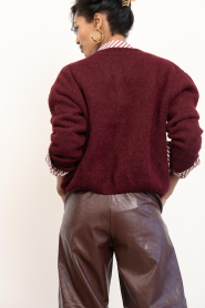 American Vintage |  Alpaca cardigan Vitow | burgundy | Picture 9