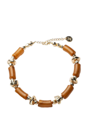 BOW19 |  Necklace with colored beads Luna | camel | Picture 1