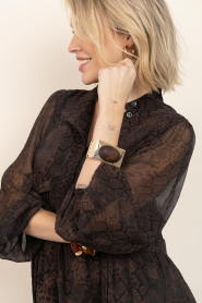 BOW19 |  Bracelet with colored stone Bon | brown | Picture 2