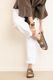 BOW19 :  Bracelet with colored stone Bon | brown - img2