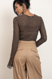 Ibana |  Lace top Taola | dark brown | Picture 8