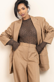 Ibana |  Lace top Taola | dark brown | Picture 2