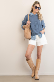 Ivylee Copenhagen :  Leather boots Palmer | beige - img3