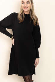 Janice |  Soft knitted dress Clay | black | Picture 4