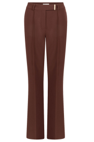 Aaiko |  Trousers with pleats Chantalle | brown | Picture 1