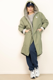 American Vintage :  Lined long coat Zotcity | green - img3