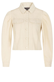 Ibana |  Denim jacket with puffed sleeves Trania | natural | Picture 1
