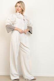 Ibana |  Denim jacket with puffed sleeves Trania | natural | Picture 3