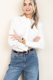 Ibana :  Tailored blouse Brandy | white - img4