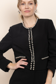 Dante6 |  Jacket with silver colored pearls Virgo | black | Picture 5