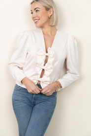 Dante6 |  Top with bow details Soralla | natural | Picture 5