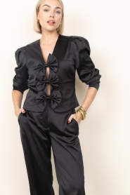 Dante6 |  Top with bow details Soralla | black | Picture 2
