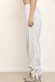 Dante6 |  Satin trousers with buttons Harron | natural | Picture 6