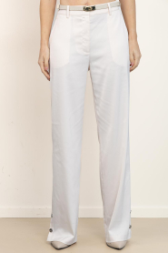 Dante6 |  Satin trousers with buttons Harron | natural | Picture 8