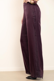 Dante6 |  Organza shiny trousers Olexa | burgundy | Picture 5