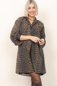 Dante6 |  Tencel mini dress with print Leigh | animal print | Picture 2