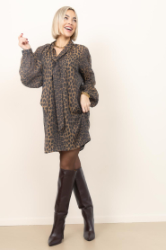 Dante6 |  Tencel mini dress with print Leigh | animal print | Picture 4