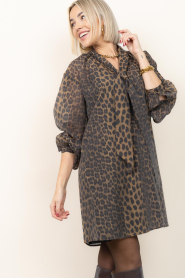 Dante6 |  Tencel mini dress with print Leigh | animal print | Picture 6