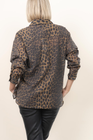 Dante6 |  Tencel blouse with bow Rique | animal print | Picture 7