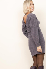 Dante6 |  Lurex mini dress Raye | purple | Picture 6