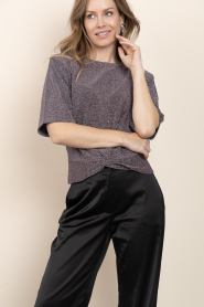 Dante6 |  Lurex top Fantina | purple | Picture 4
