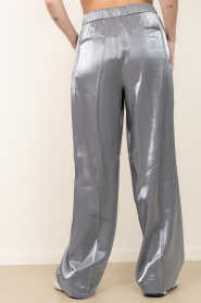 Dante6 |  Shiny wide leg trousers Purity | grey | Picture 7