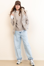 Dante6 :  Faux patent leather waistcoat Levit | taupe - img4