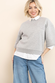 Dante6 |  Sweater with logo Fallon | grey | Picture 2