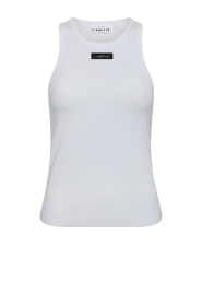 Haute L'Amitié |  Ribbed tank top Badge | white