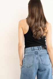 Haute L'Amitié |  Ribbed tank top Badge | black | Picture 6