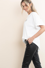 Haute L'Amitié |  Oversized T-shirt with logo Rub | white | Picture 8