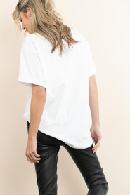 Haute L'Amitié |  Oversized T-shirt with logo Rub | white | Picture 9