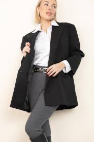 Haute L'Amitié :  Oversized blazer Premiere | black - img6