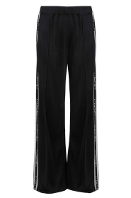 Haute L'Amitié |  Sporty pants with logo Baggy | black | Picture 1