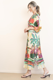 Lola Casademunt :  Dress with print and beads Palmeras | multi - img5