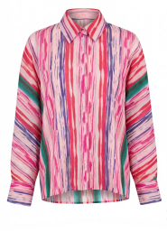 Lola Casademunt |  Striped lurex blouse Rosa | multi | Picture 1