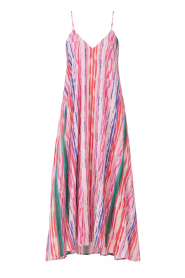 Lola Casademunt |  Striped maxi dress with lurex Rosa | multi | Picture 1