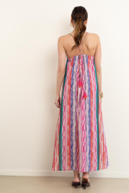 Lola Casademunt |  Striped maxi dress with lurex Rosa | multi | Picture 6