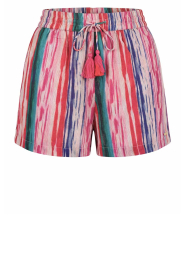 Lola Casademunt |  Striped lurex short Rosa | multi | Picture 1