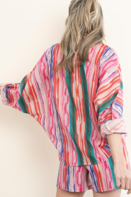 Lola Casademunt |  Striped lurex short Rosa | multi | Picture 7