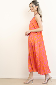 Lola Casademunt :  Maxi dress with print Naranja | pink - img7