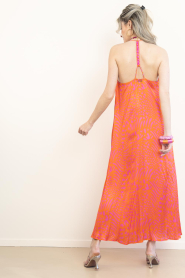 Lola Casademunt :  Maxi dress with print Naranja | pink - img8